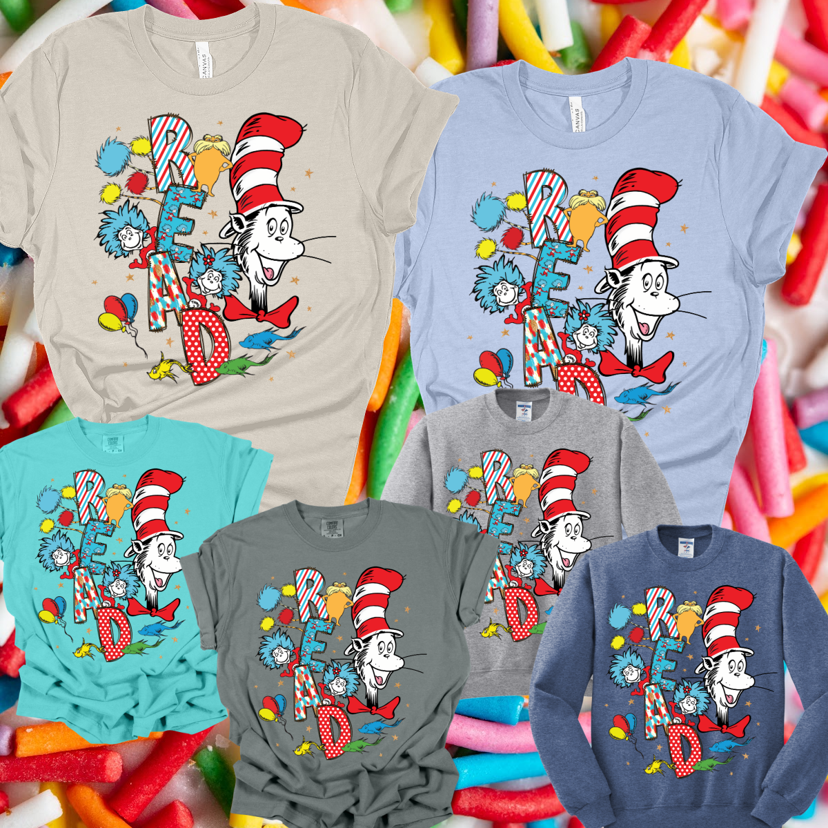 Read Across America Stacked Lettering