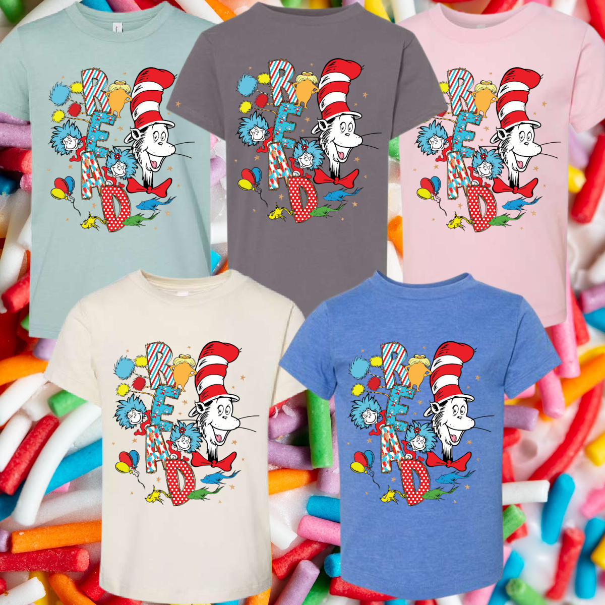 Read Across America Stacked Lettering (Youth)