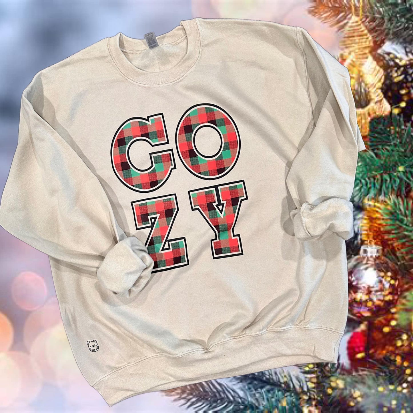 Cozy (Red/Green Plaid) - Crewneck