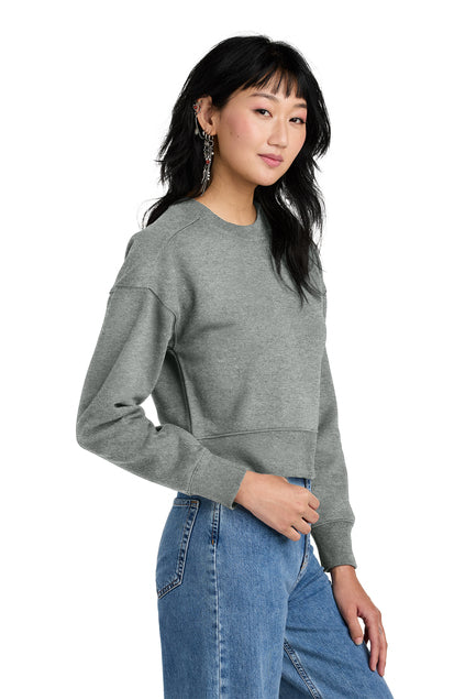 Detroit Football Distressed - Cropped Sweatshirt (Adult)