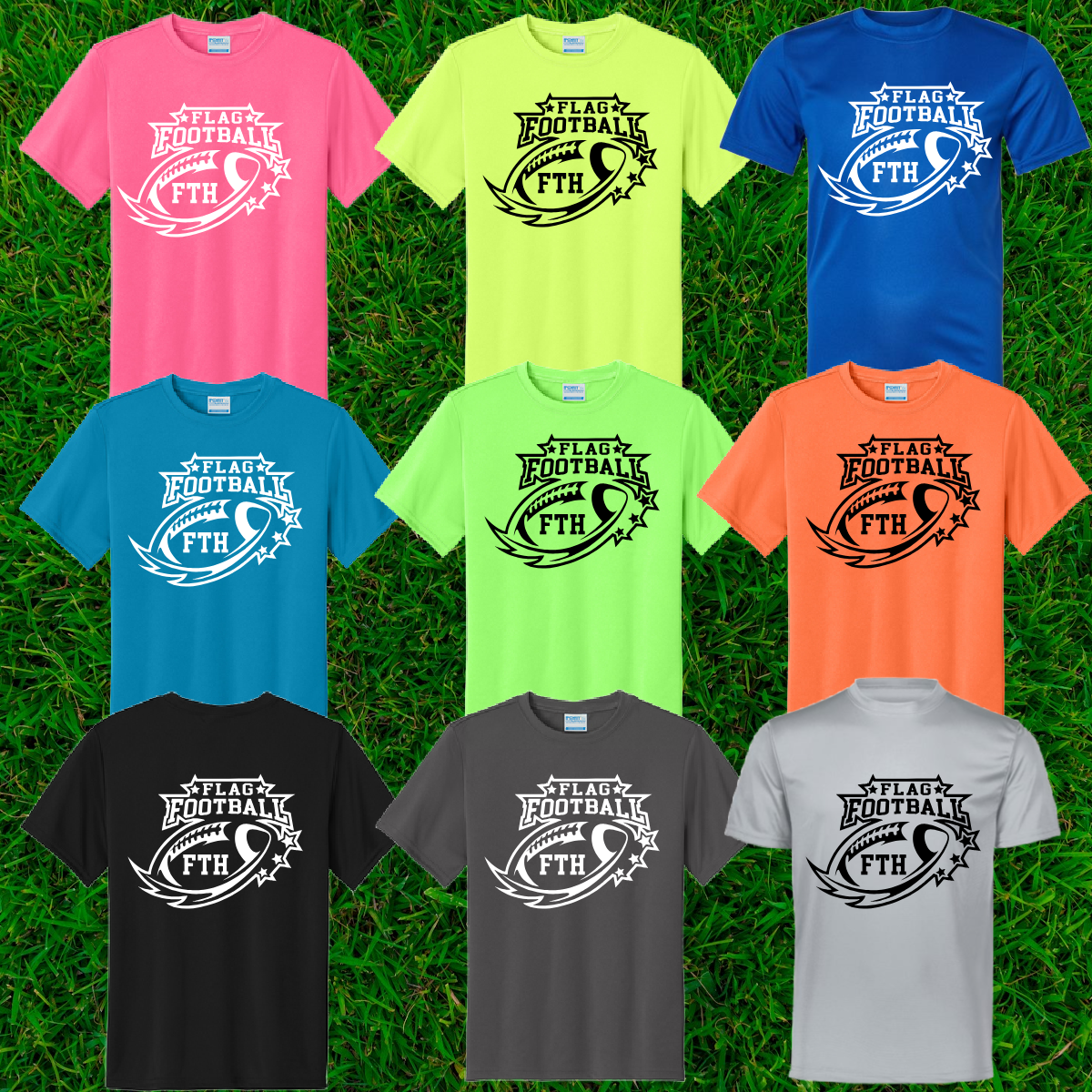 FTH Football - Logo Dri Fit Tee (Youth & Adult) - MADE TO ORDER/TWO WEEKS