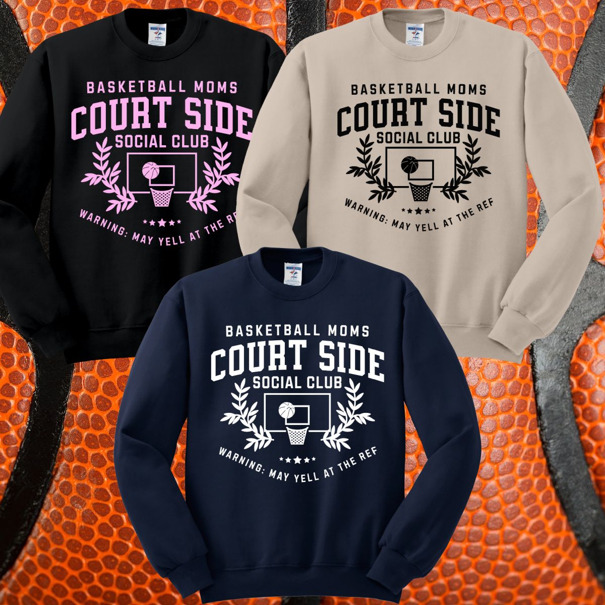 Courtside Social Club Basketball Crewneck (Adult)