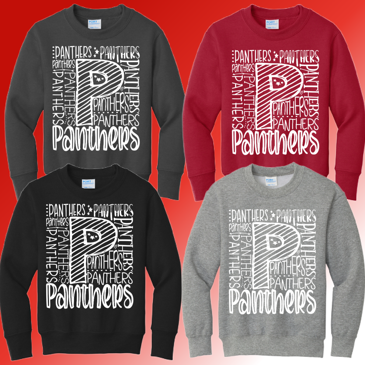 Kolb Elementary - Typography Basic Crewneck (Youth & Adult) - MADE TO ORDER/TWO WEEKS
