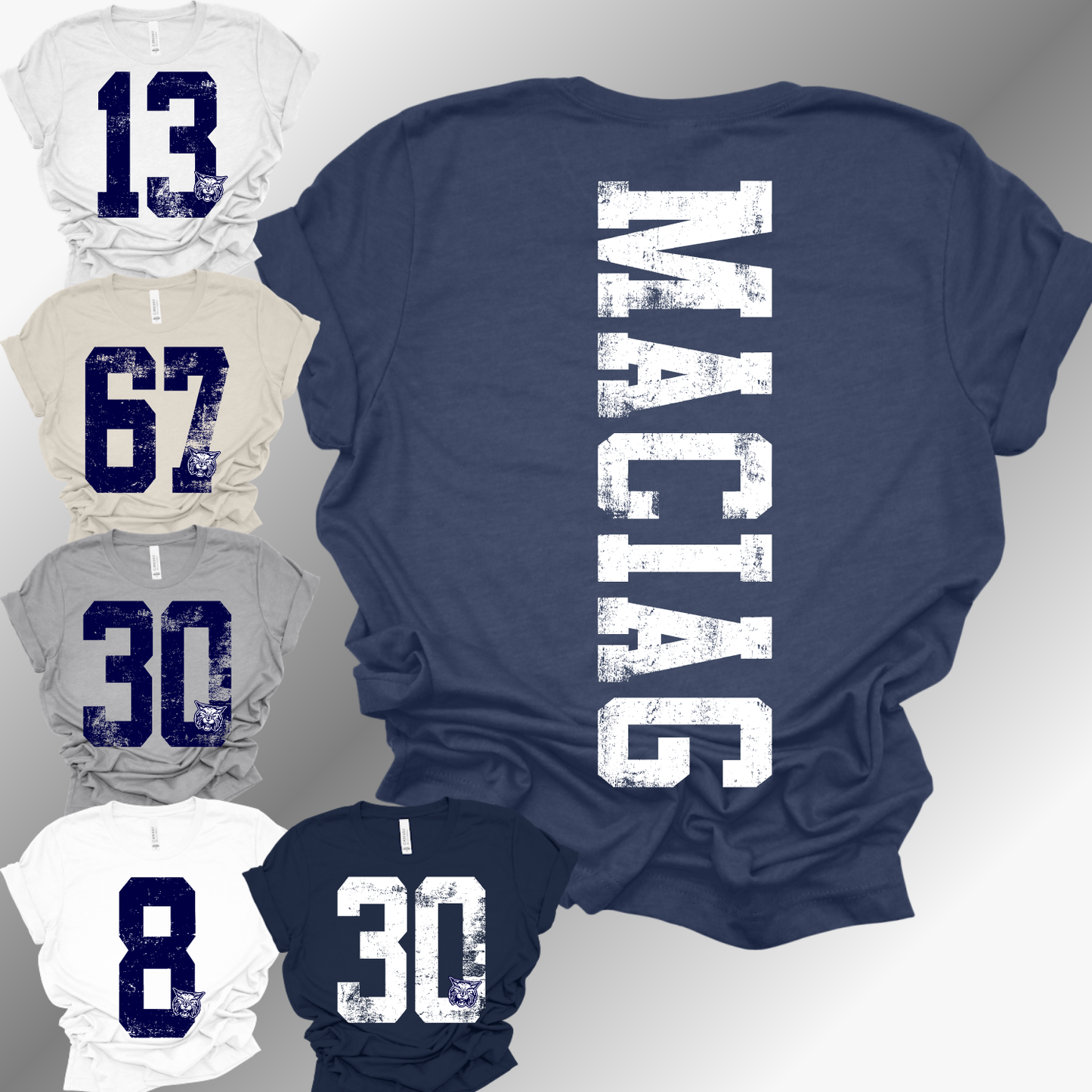 Bobcat Football - Bella Canvas Tee (Toddler, Youth, Adult) (Copy)