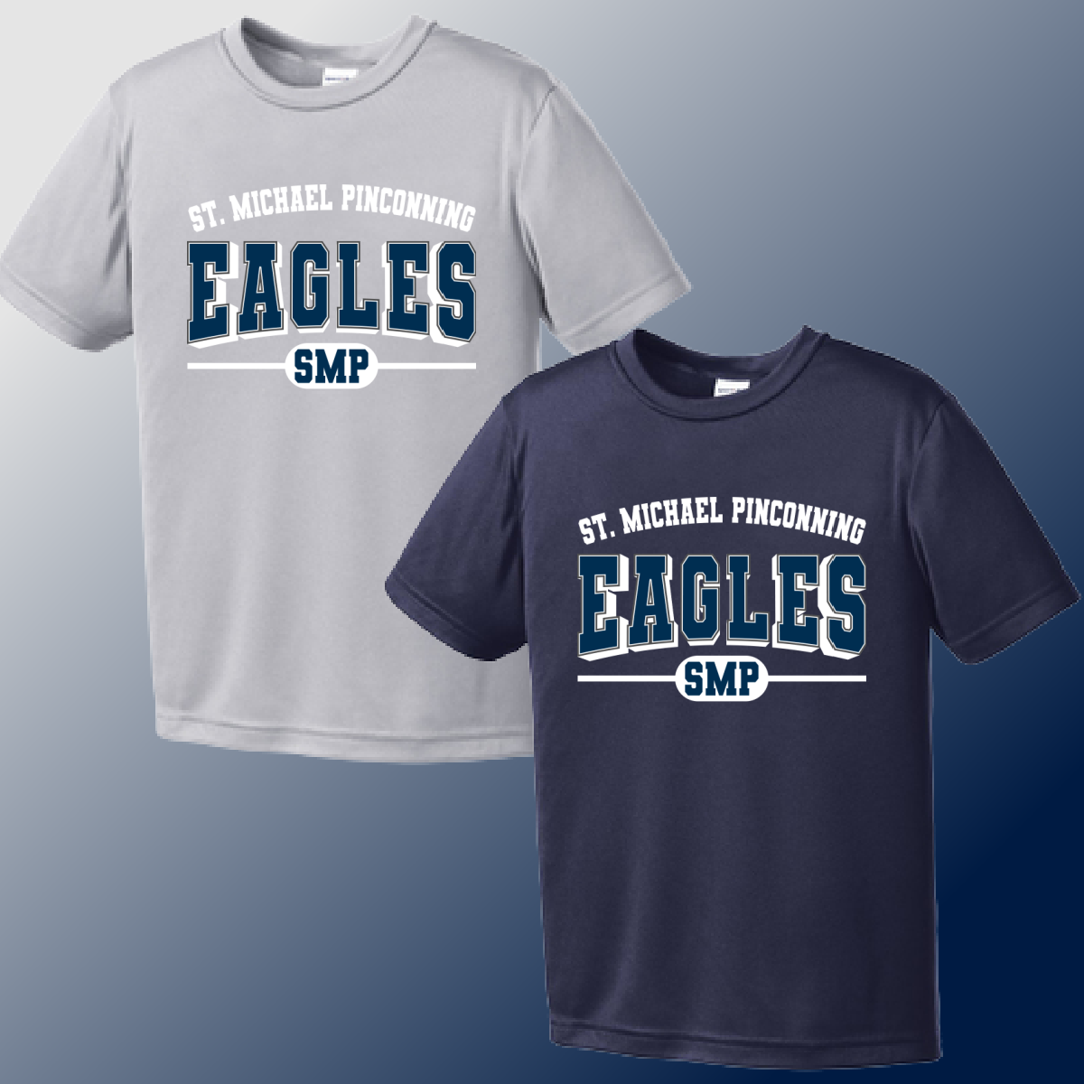 St. Michael Eagles - Varsity Mascot Dri-Fit Tee (Youth & Adult) - MADE TO ORDER/TWO WEEKS