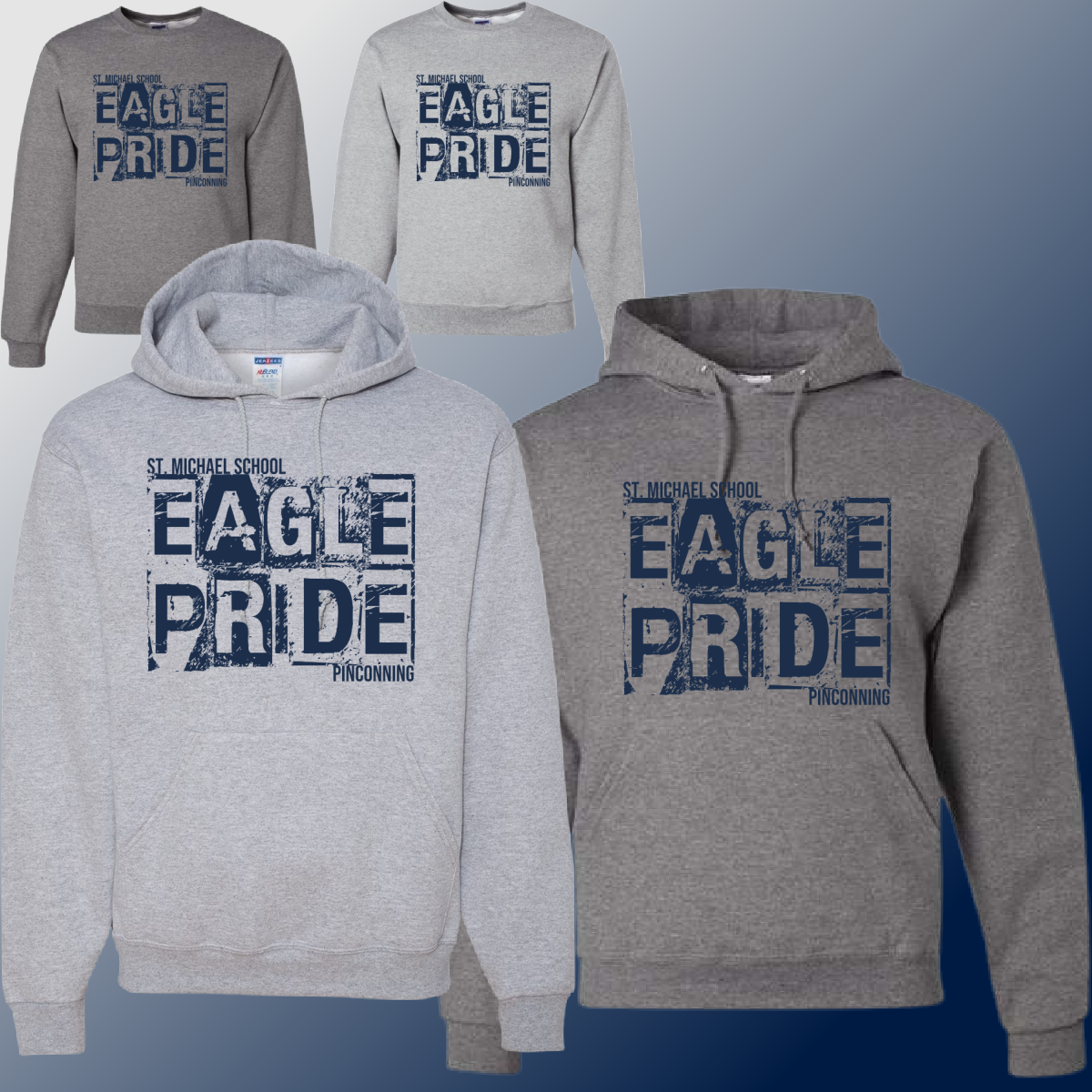 Eagles Grunge Sweatshirt – Sea Pine Designs