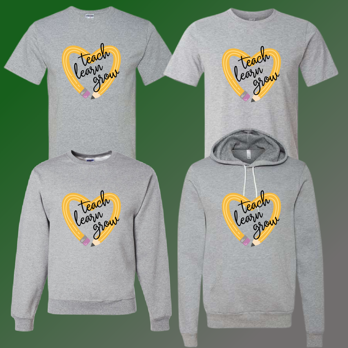 MacGregor Mustangs Teacher Tees - Option 1 - Athletic Gray