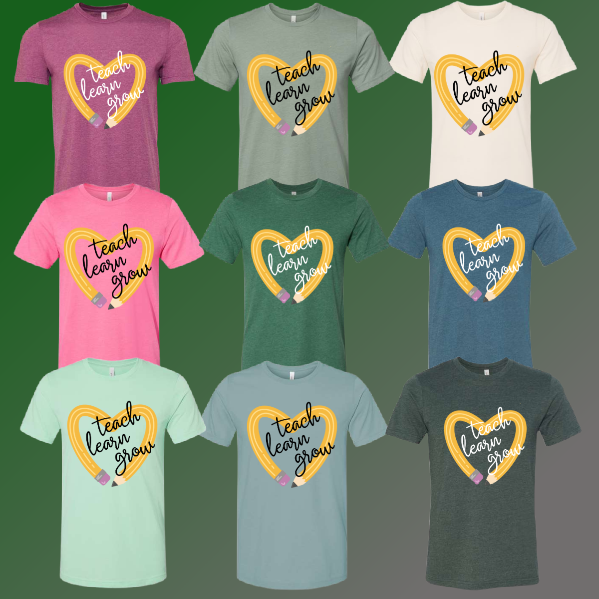 MacGregor Mustangs Teacher Tees - Option 1 - Fun Colors!