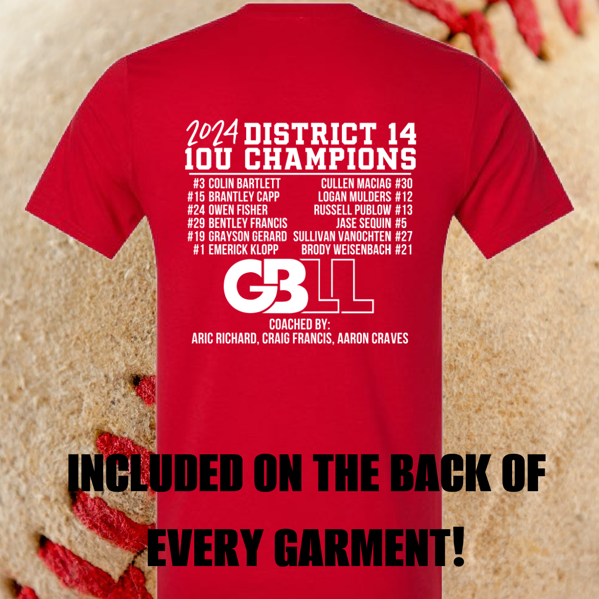 2024 GBLL 10U District Champs - Tanks (Womens)