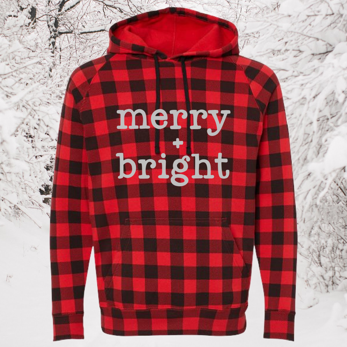 Buffalo plaid hoodie sale