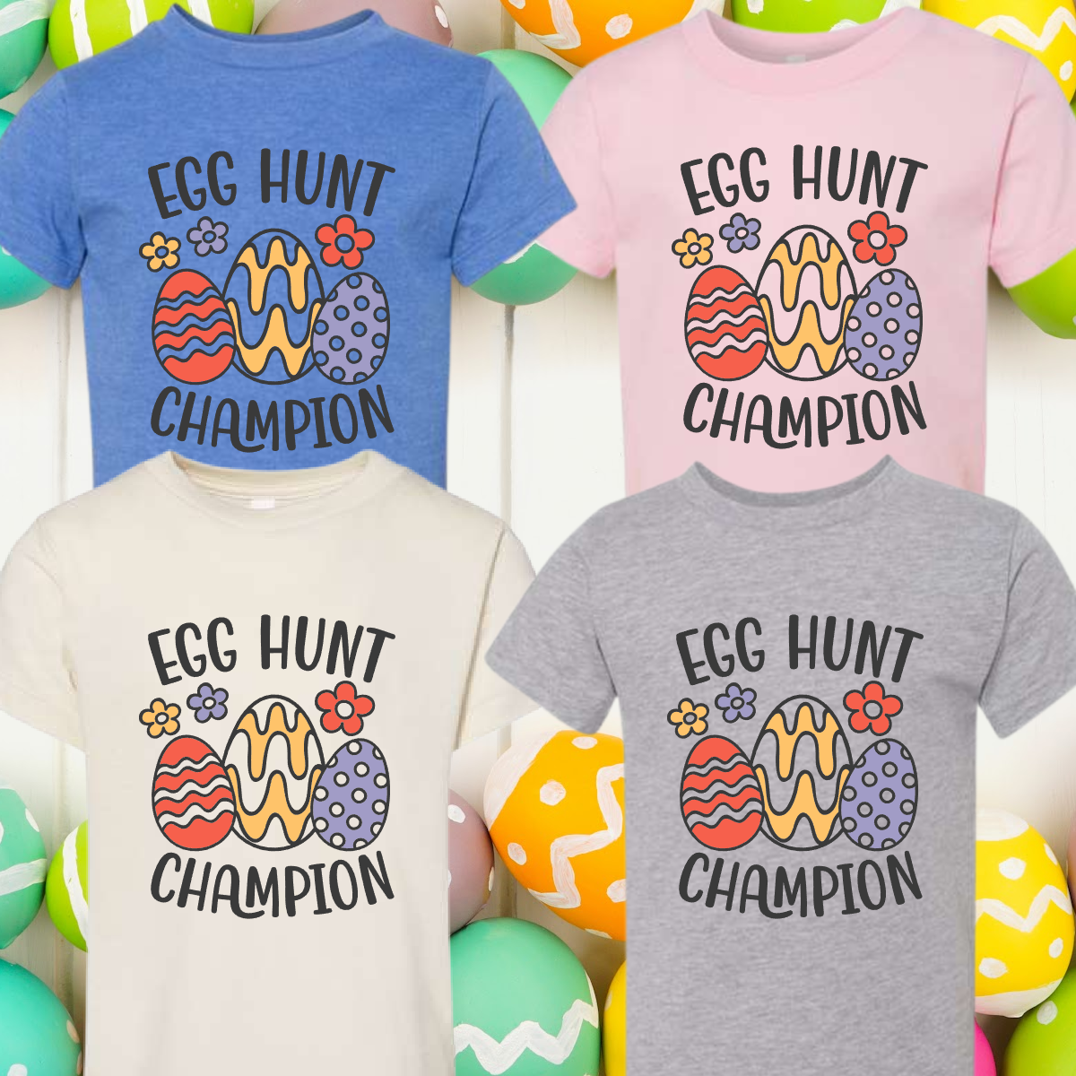 Egg Hunt Champion Easter Tee - (Youth)