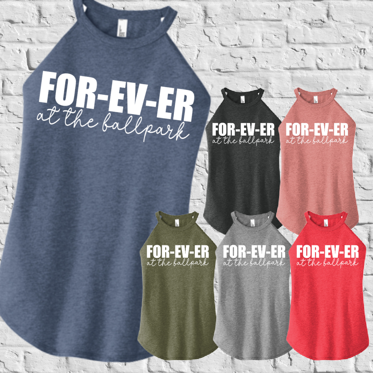 For-Ev-Er At The Ballpark Rocker Tank