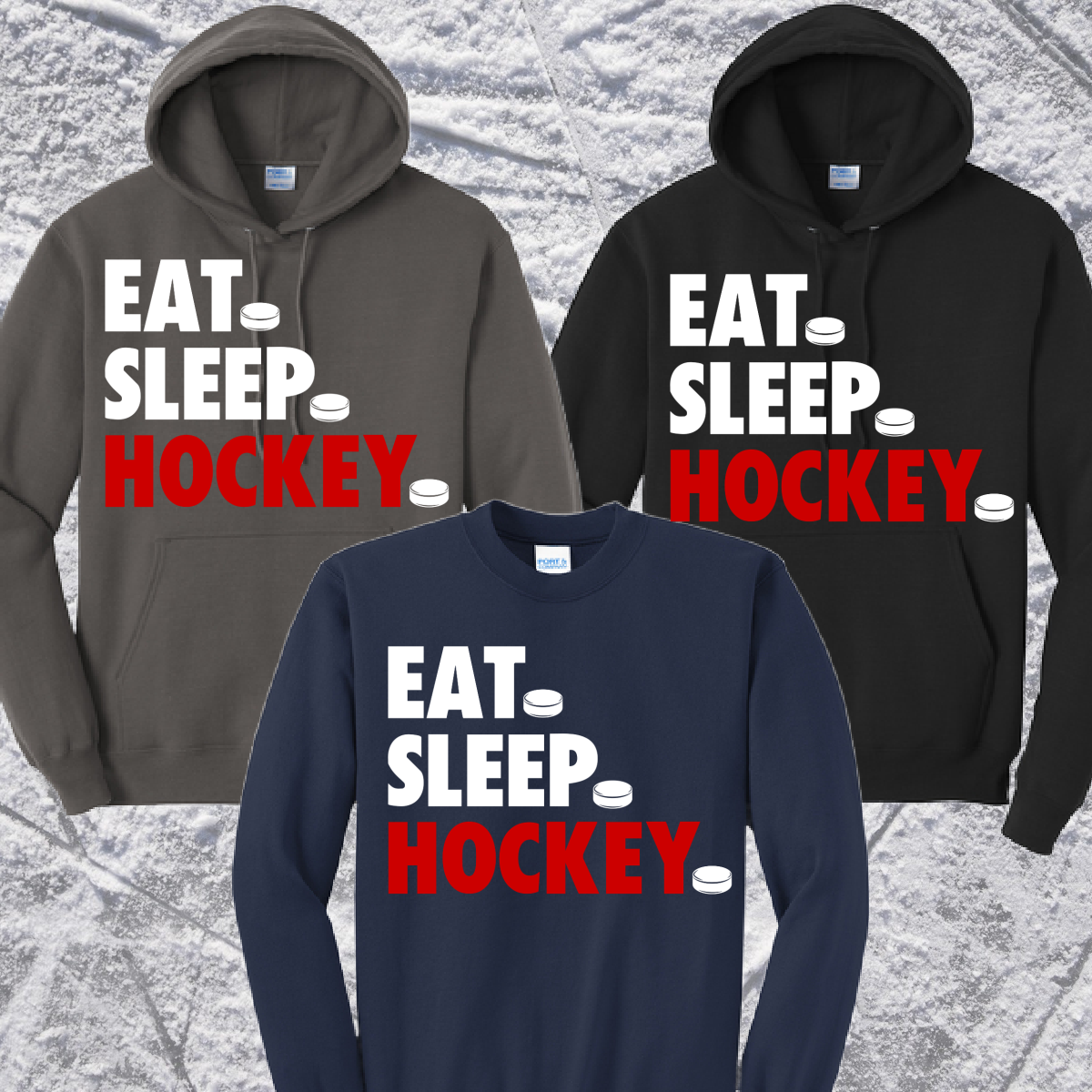 Eat. Sleep. Hockey. Sweatshirt