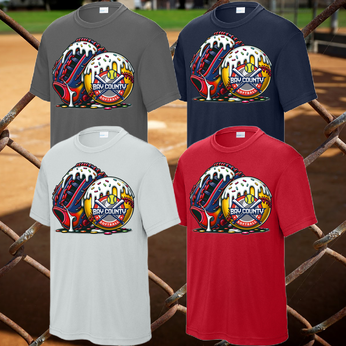 BCSLL - Ice Cream Glove Performance Tee (Youth, Adult & Tall)