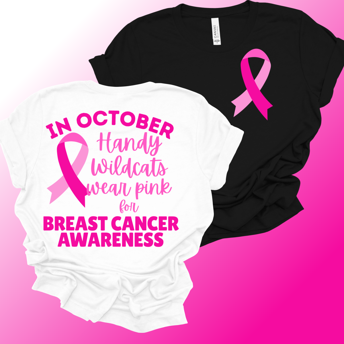 Handy Wildcats - In October We Wear Pink (Adult)