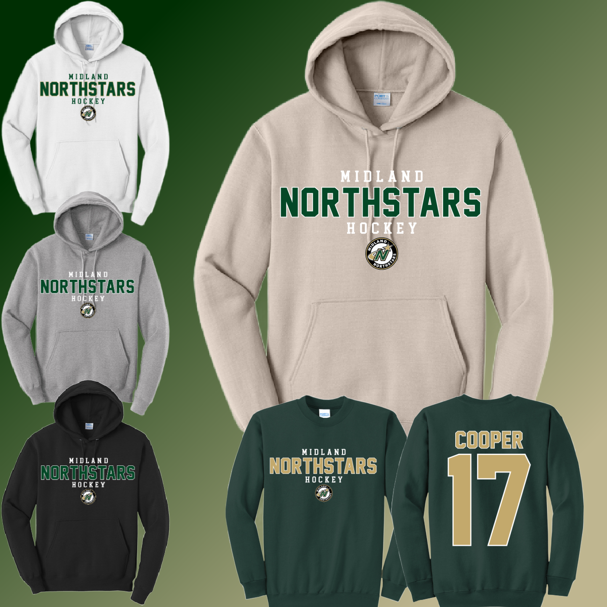 Midland Northstars Hockey - Basic Sweatshirt (Youth & Adult)