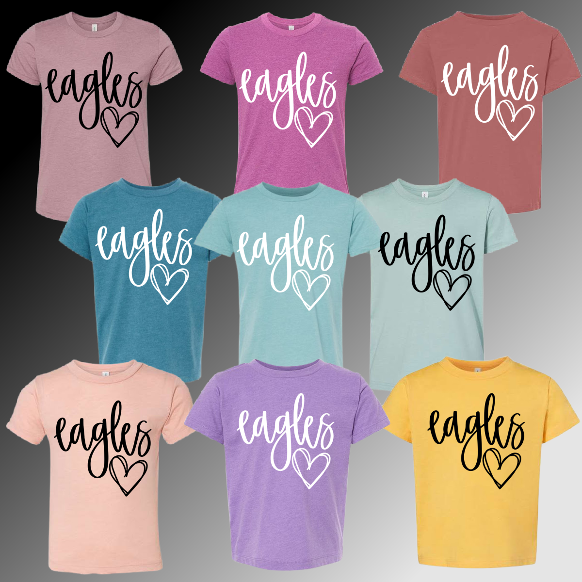 St. Michael Eagles - Hand Lettered Tee (Youth & Adult) - MADE TO ORDER/TWO WEEKS