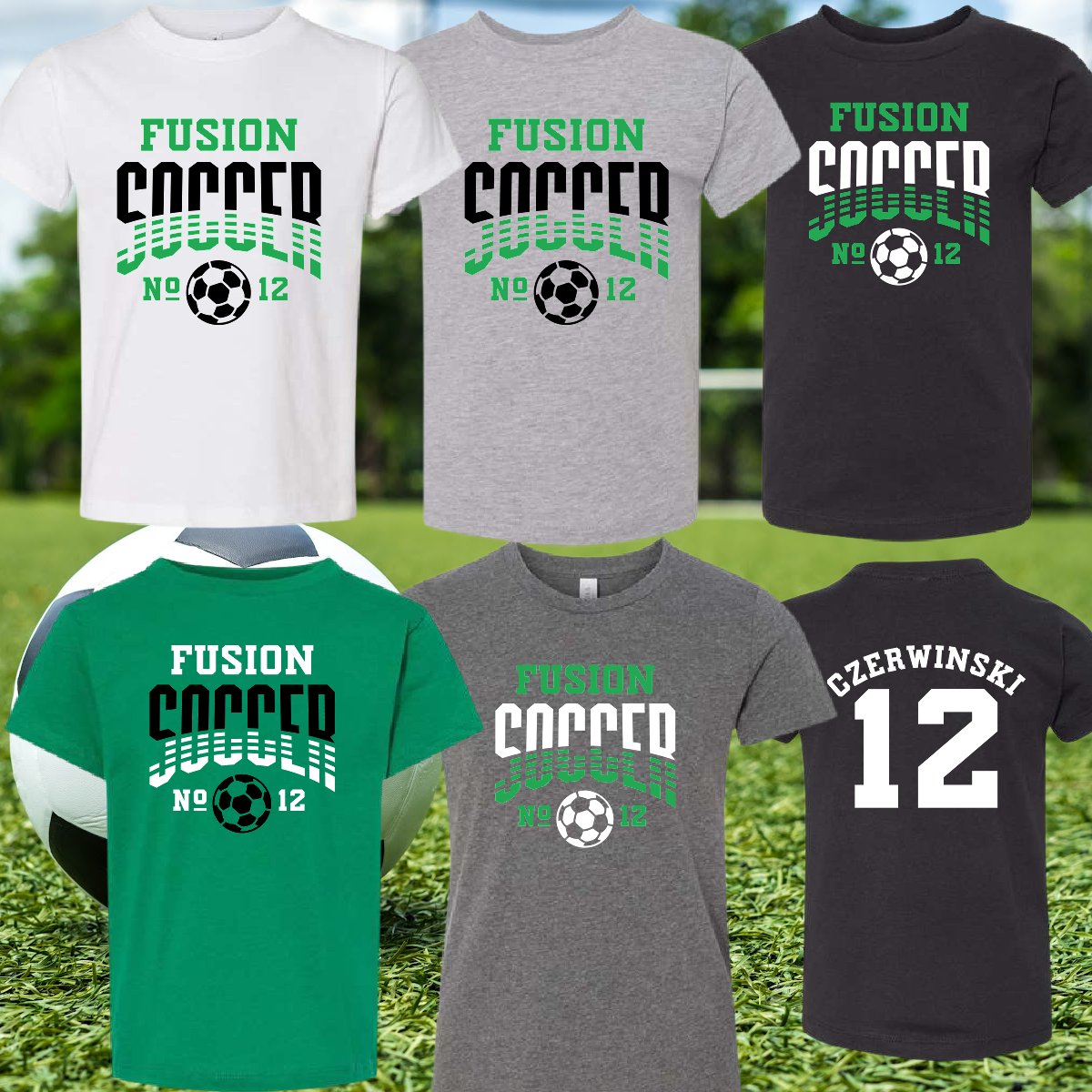 YOUTH Fusion Soccer Tees - PREORDER