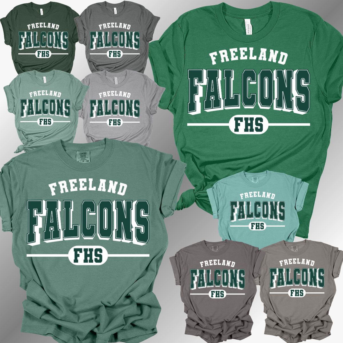 Freeland Falcons - Varsity Curved Tee (Adult)