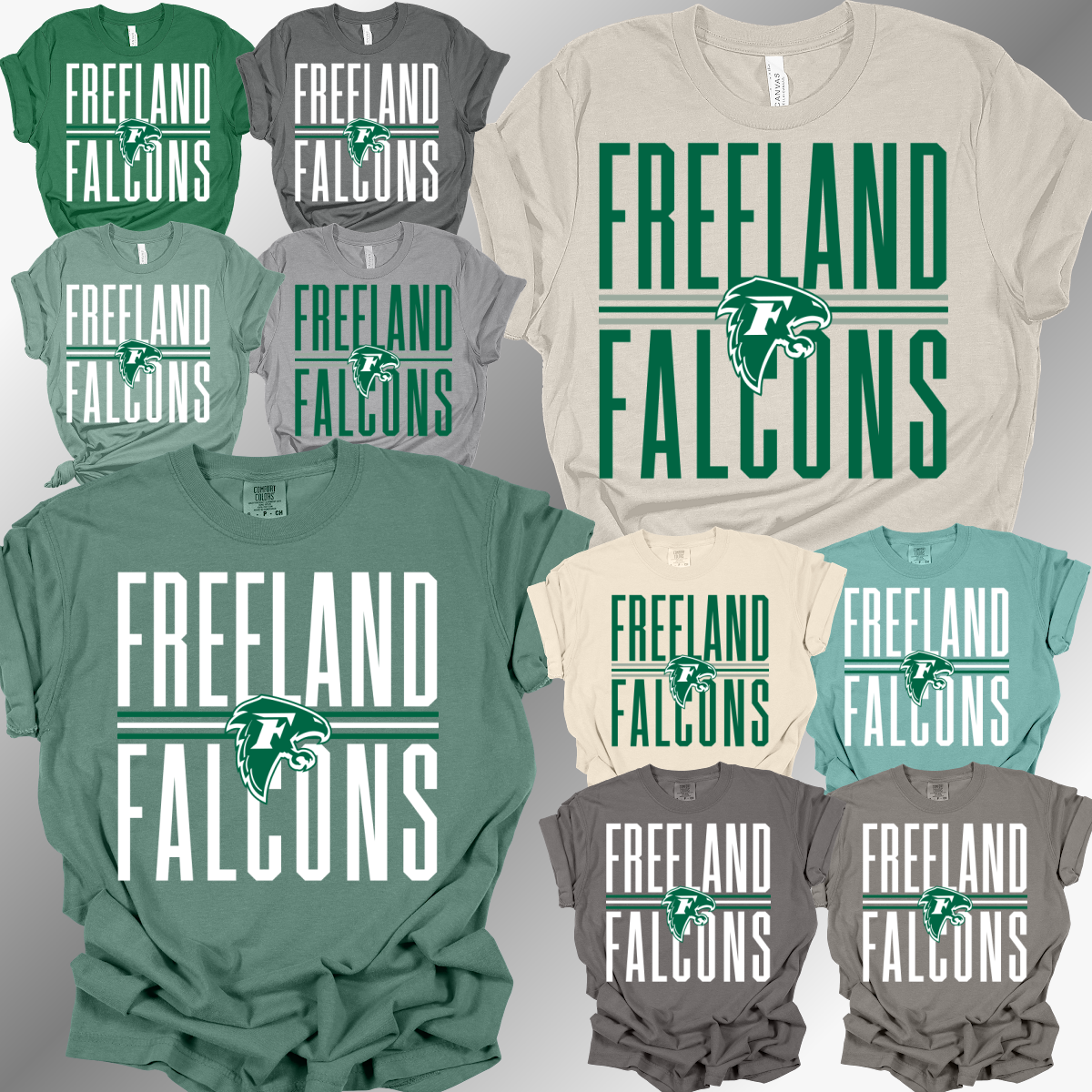 Freeland Falcons -School Name Tee (Adult)