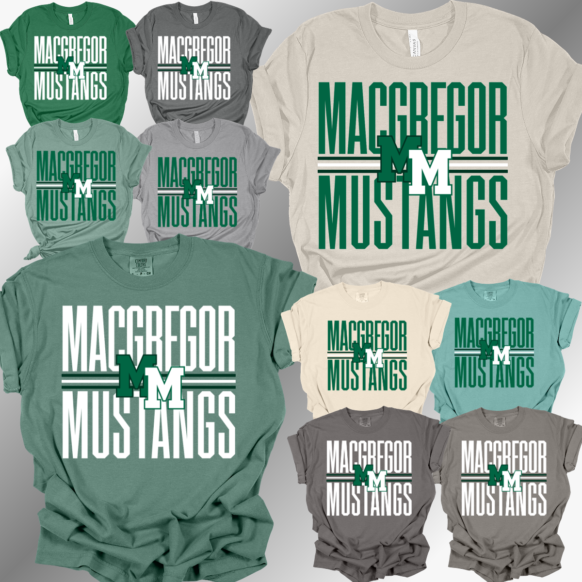 MacGregor Mustangs - School Name Tee (Adult)