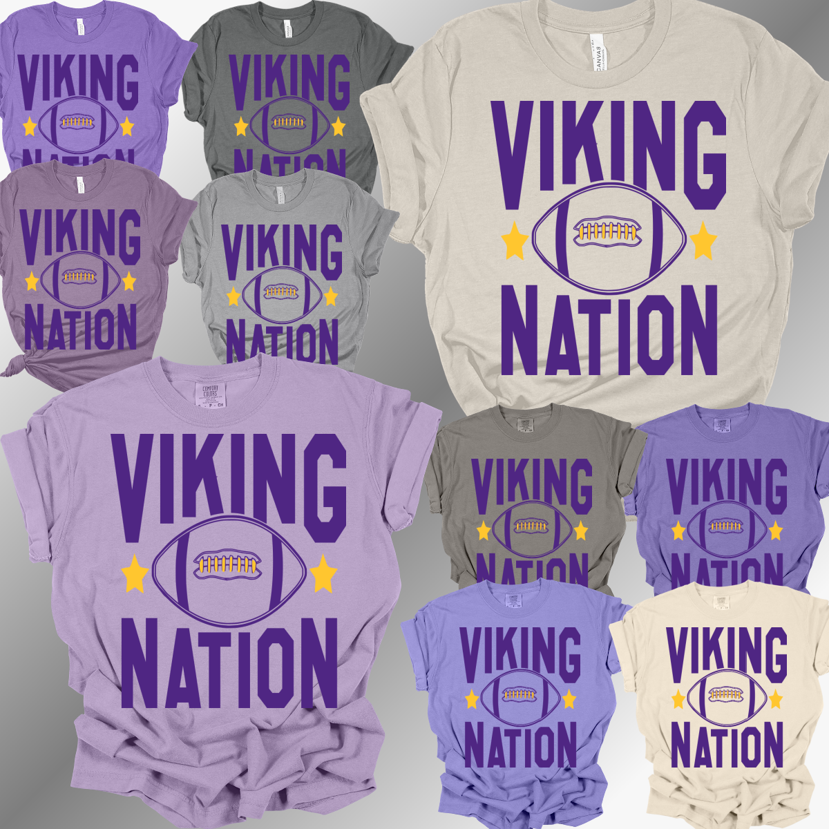 Swan Valley Vikings - Viking Nation Football Tee (Adult)