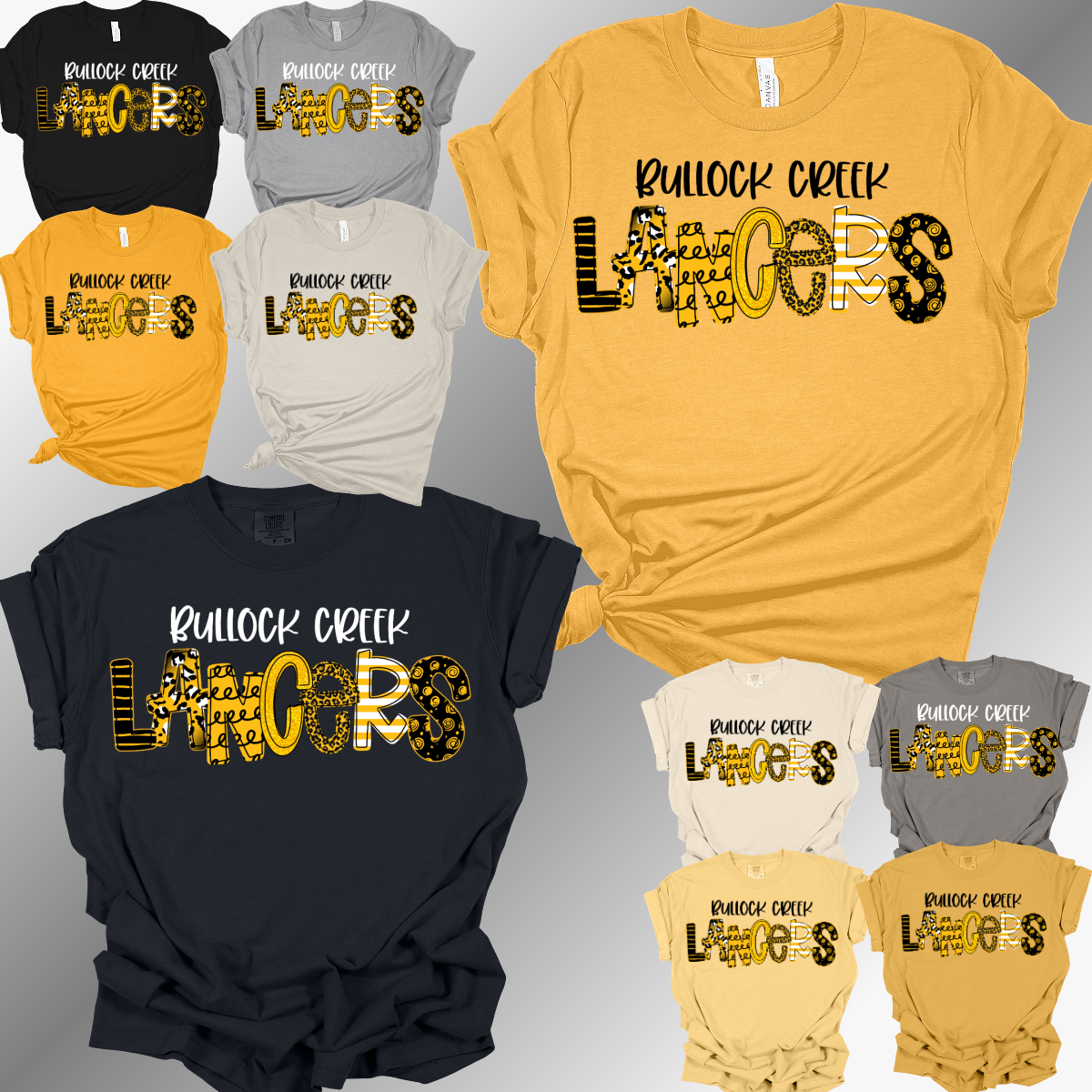 Bullock Creek Lancers - Spirit Font Tee (Adult)