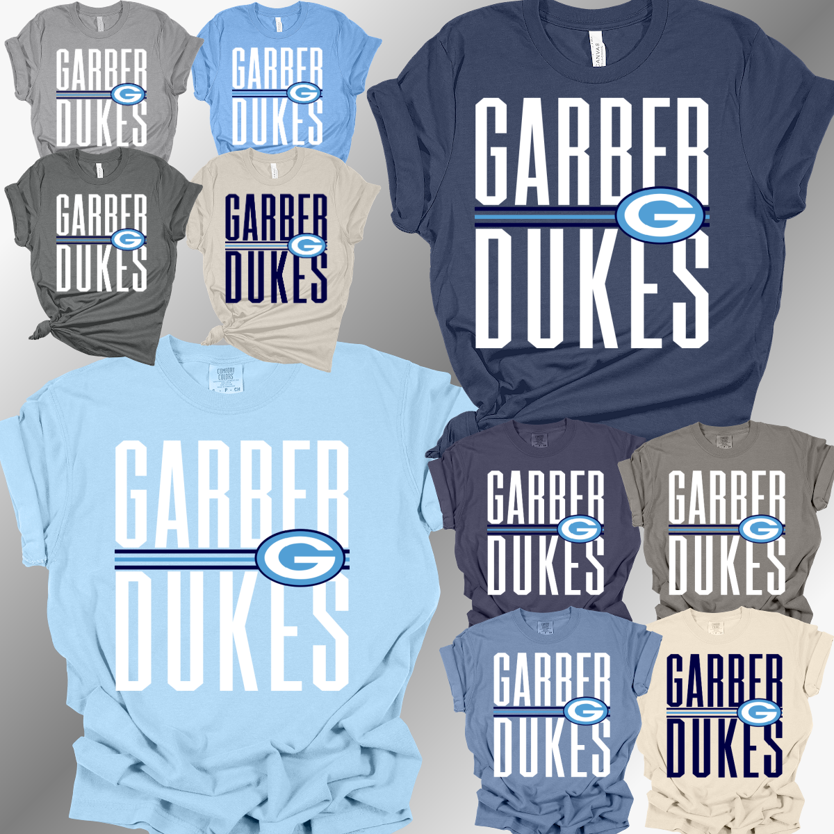 Garber Dukes -School Name Tee (Adult)