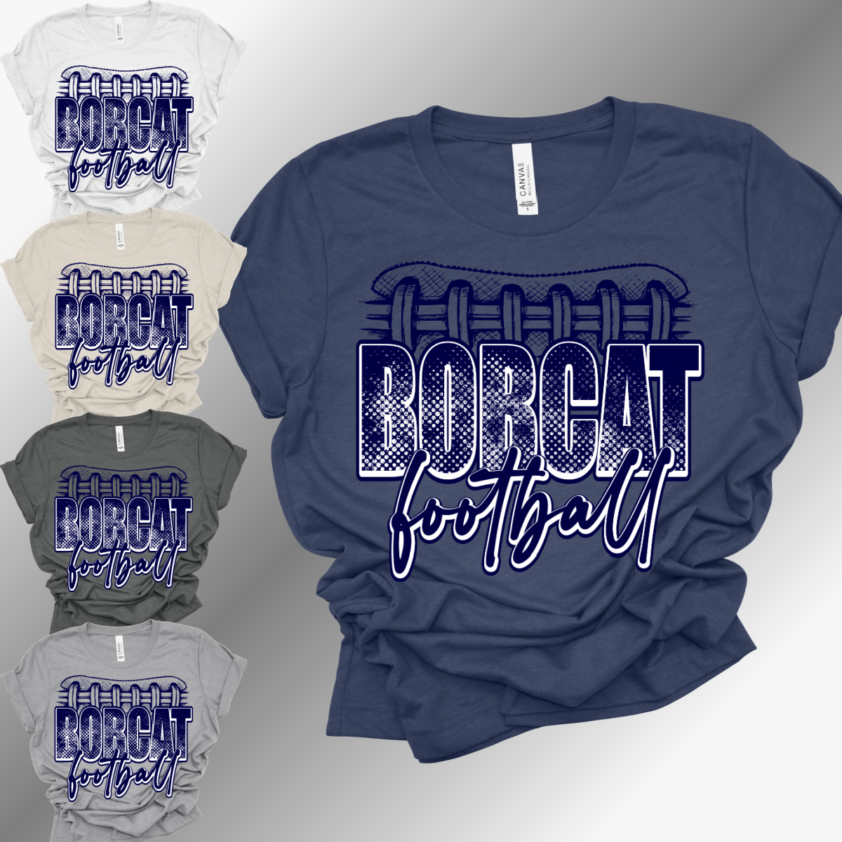Bobcat Football - Bella Canvas Tee (Toddler, Youth, Adult)