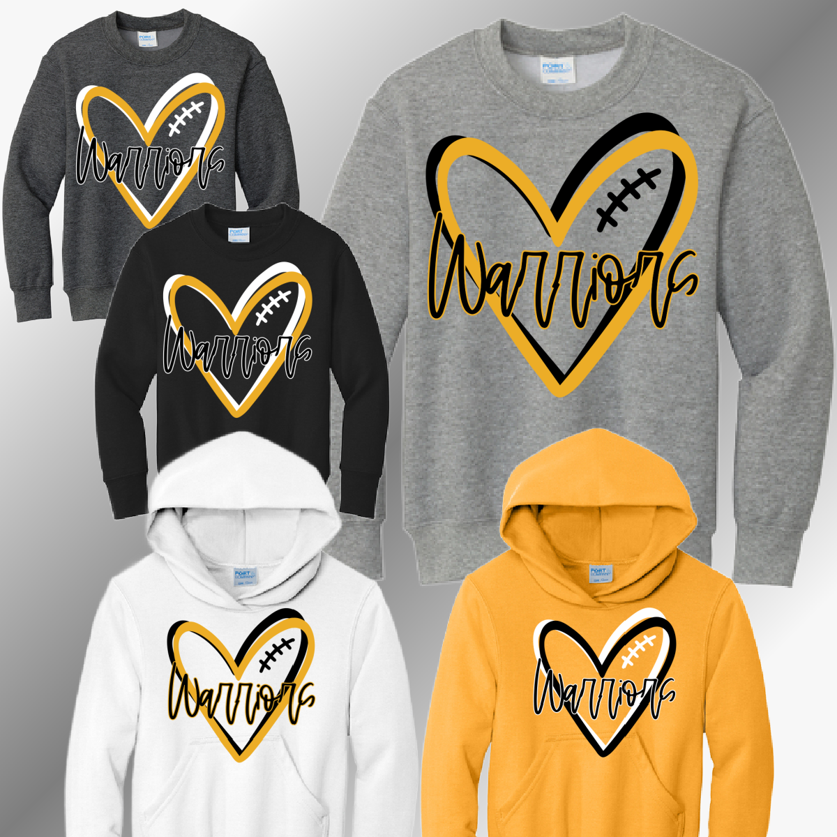 Western Warriors - Football Heart Sweatshirt (Youth)