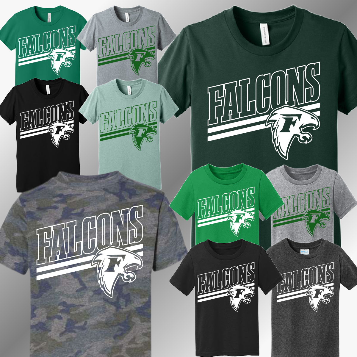 Freeland Falcons - Angled Logo Tee (Youth)