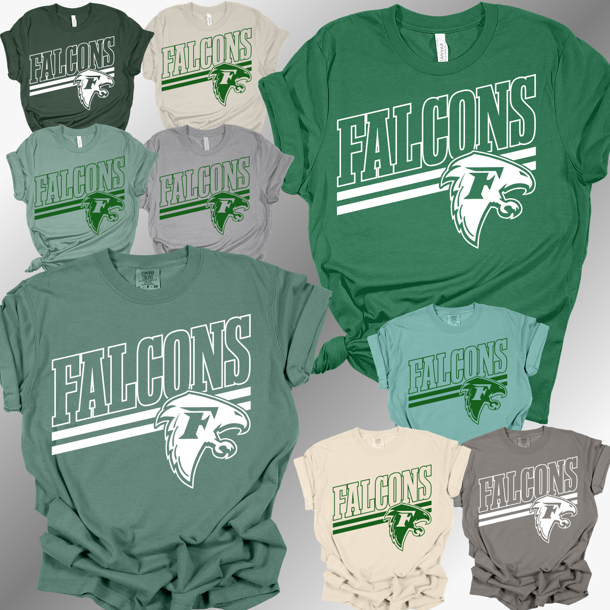 Freeland Falcons - Angled Logo Tee (Adult)