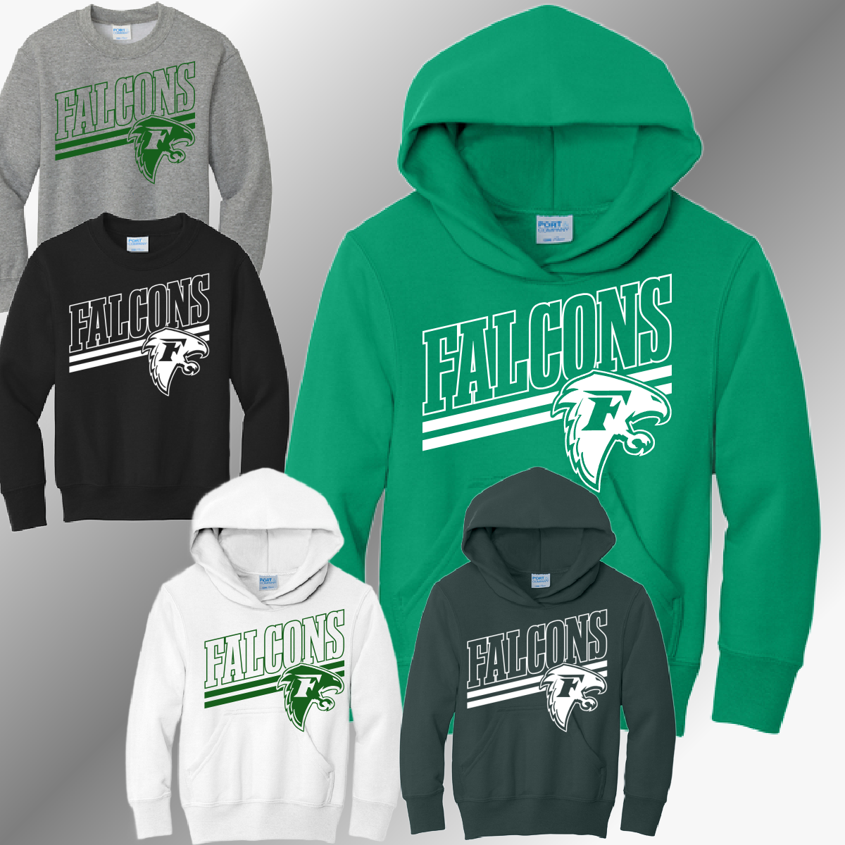 Freeland Falcons - Angled Logo Sweatshirt (Youth)