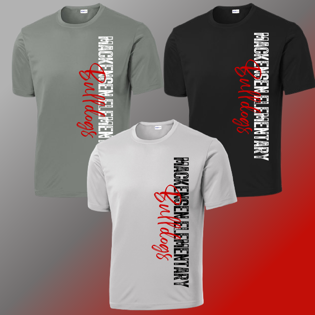 Mackensen Bulldogs - Vertical Dri-Fit Tee - MADE TO ORDER/TWO WEEKS