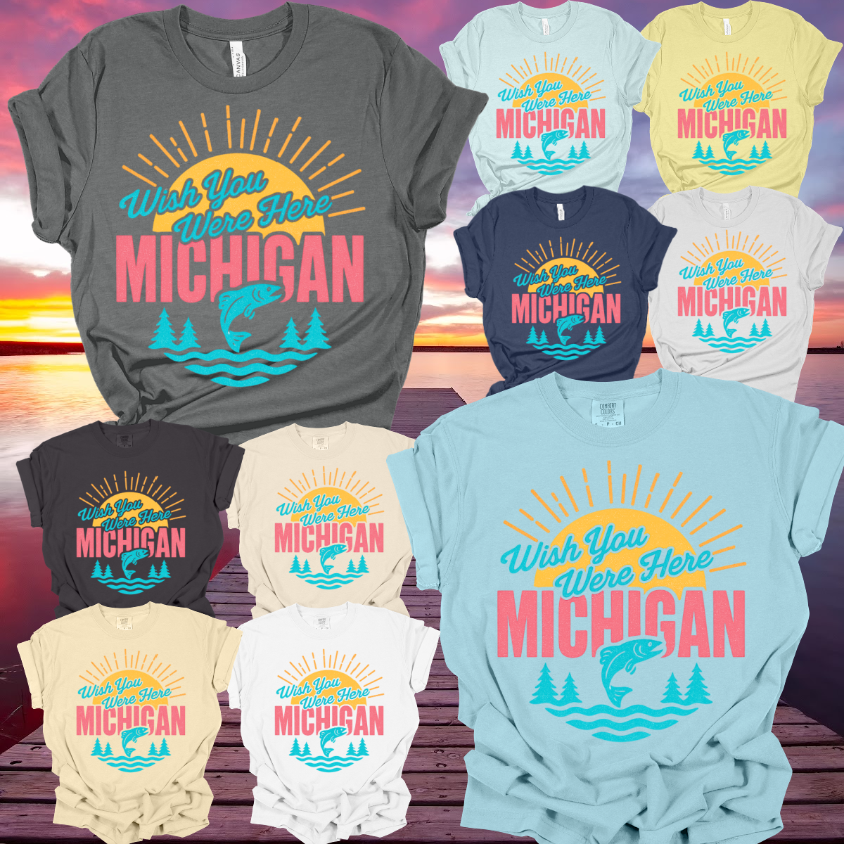 Michigan - Wish You Were Here Tee (Adult)