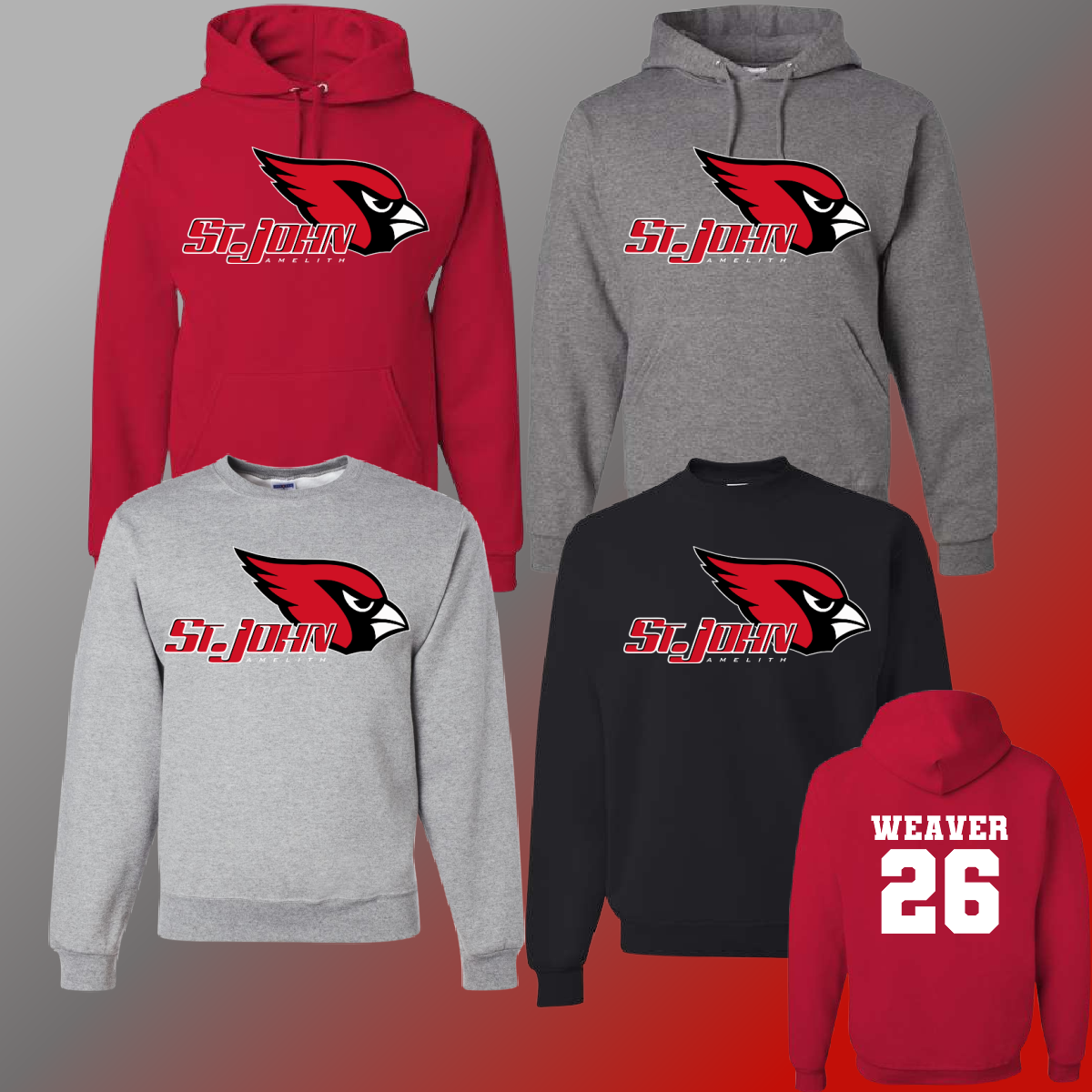 St. John Cardinals - Logo Basic Sweatshirt