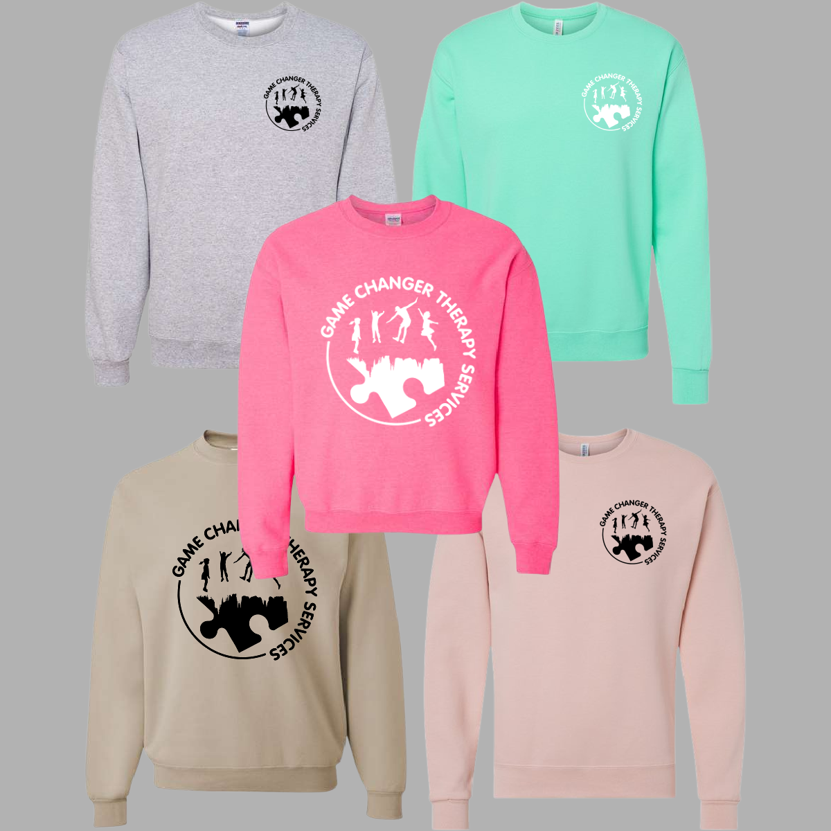 Game Changer Therapy Services - Jerzees Crewneck Sweatshirt