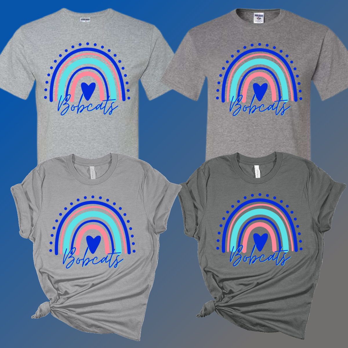 McAlear Sawden Bobcats - Rainbow Short Sleeve Tee