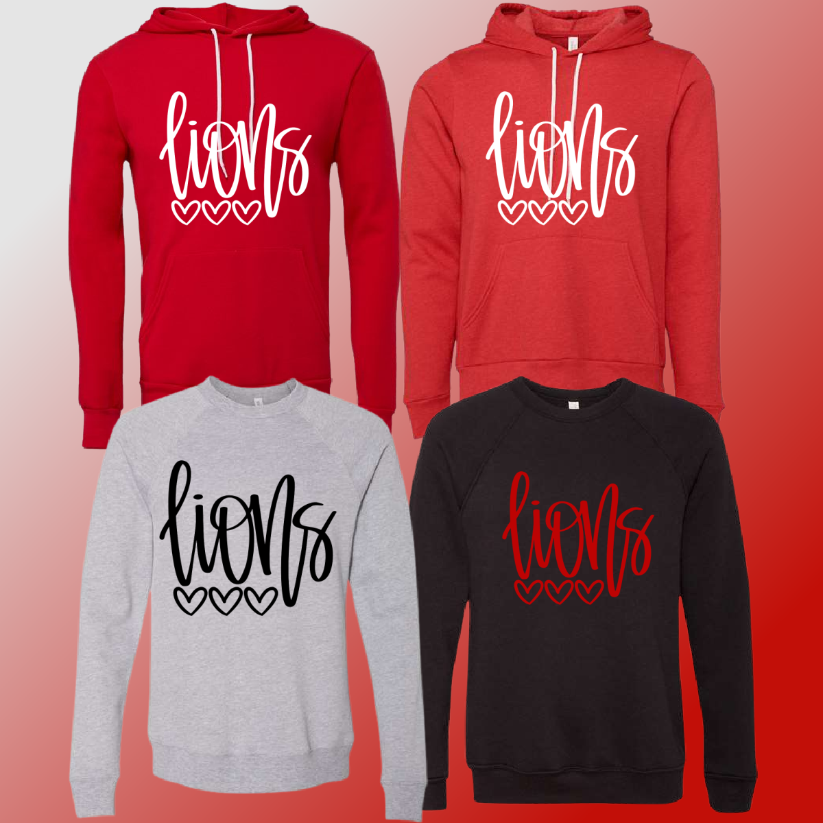 Linwood Lions - Hand Lettered Premium Sweatshirt