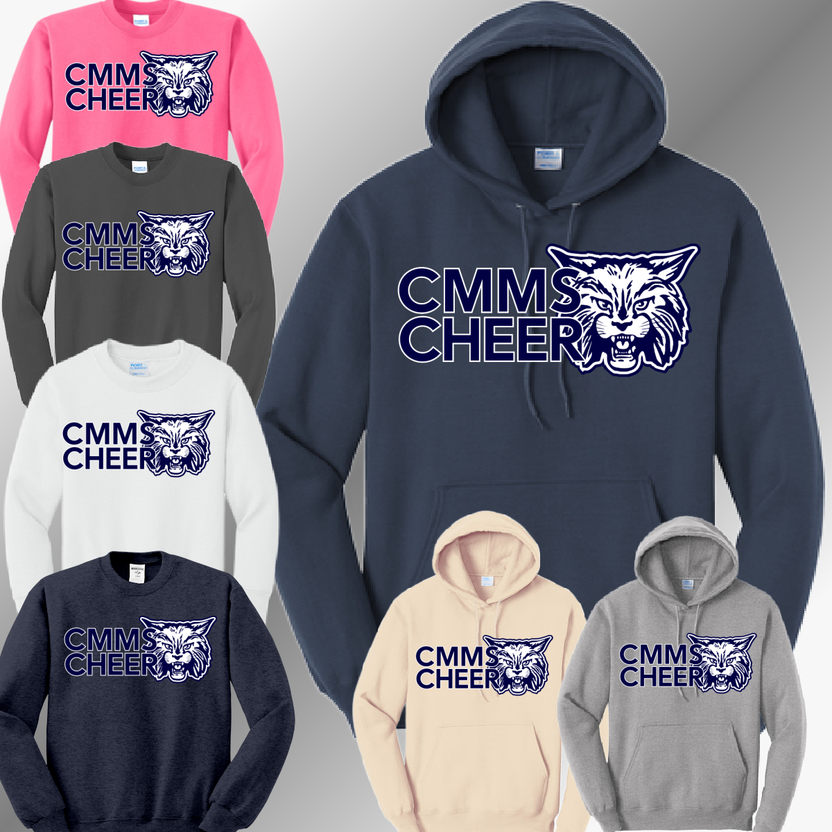 Bobcat Cheer - CMMS Cheer Basic Sweatshirt (Adult)