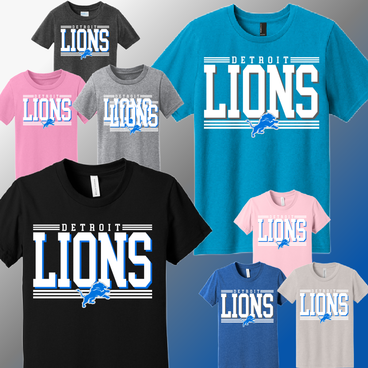 Detroit Football Offset - Youth Tee