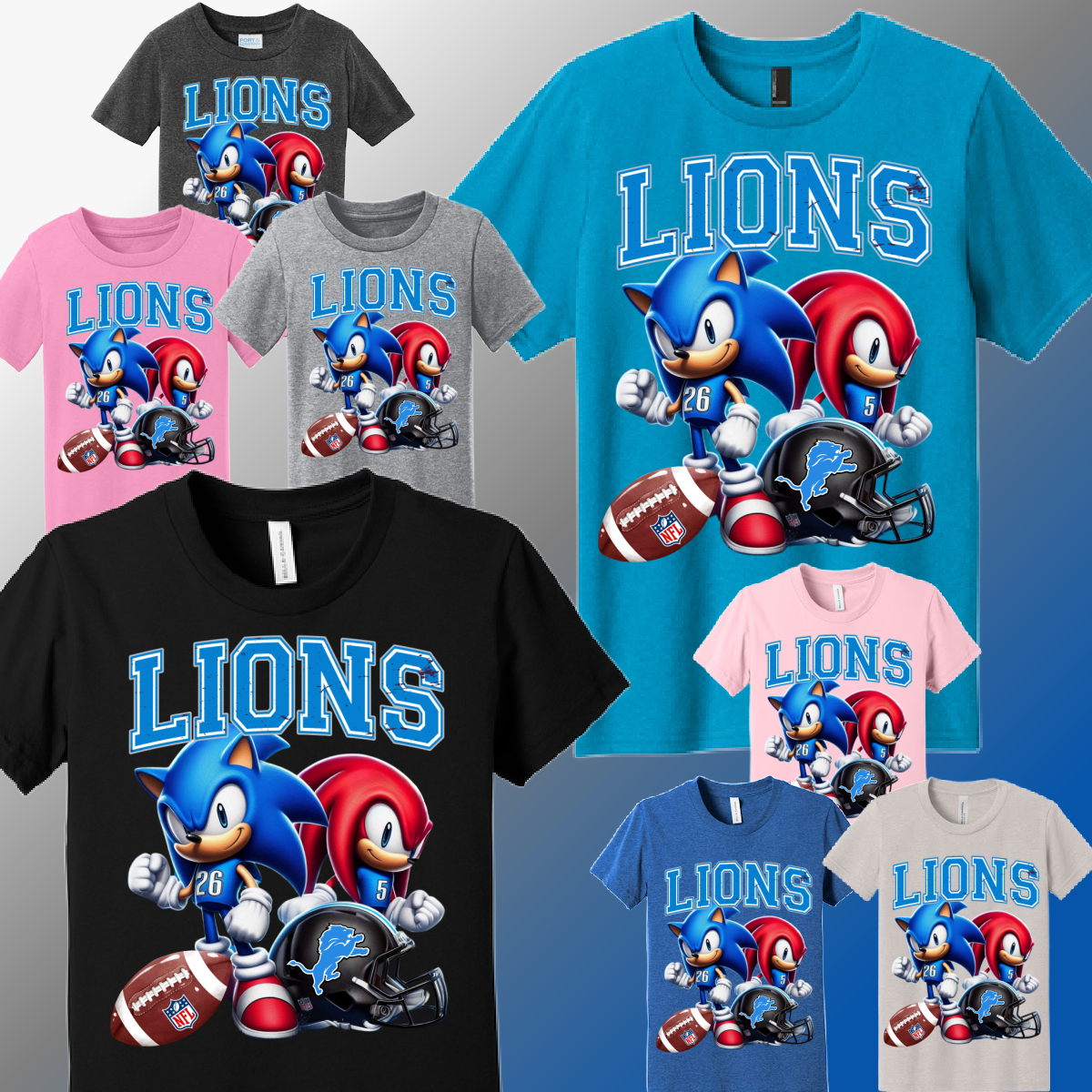 Detroit Football Sonic - Youth Tee