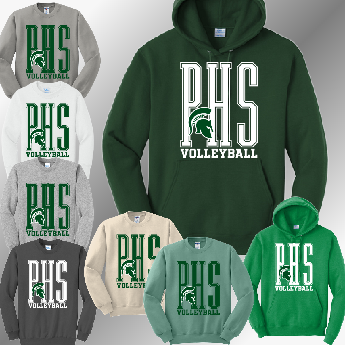 Pinconning Spartans - PHS HIGH SCHOOL YOU CHOOSE THE SPORT Basic Sweatshirt (Adult)