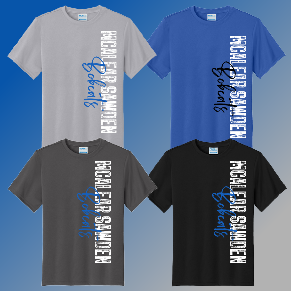 McAlear Sawden Bobcats Vertical Dri Fit Tee Fat Bear Designs