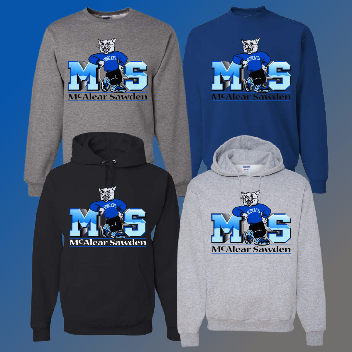 McAlear Sawden Bobcats - Logo Basic Sweatshirt