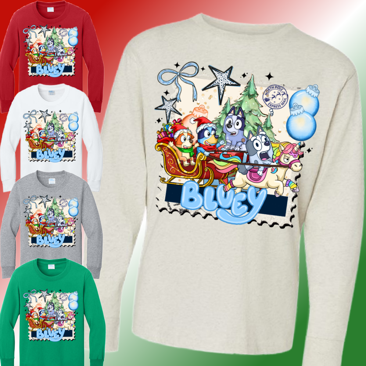 B!uey Christmas Tee (Youth)