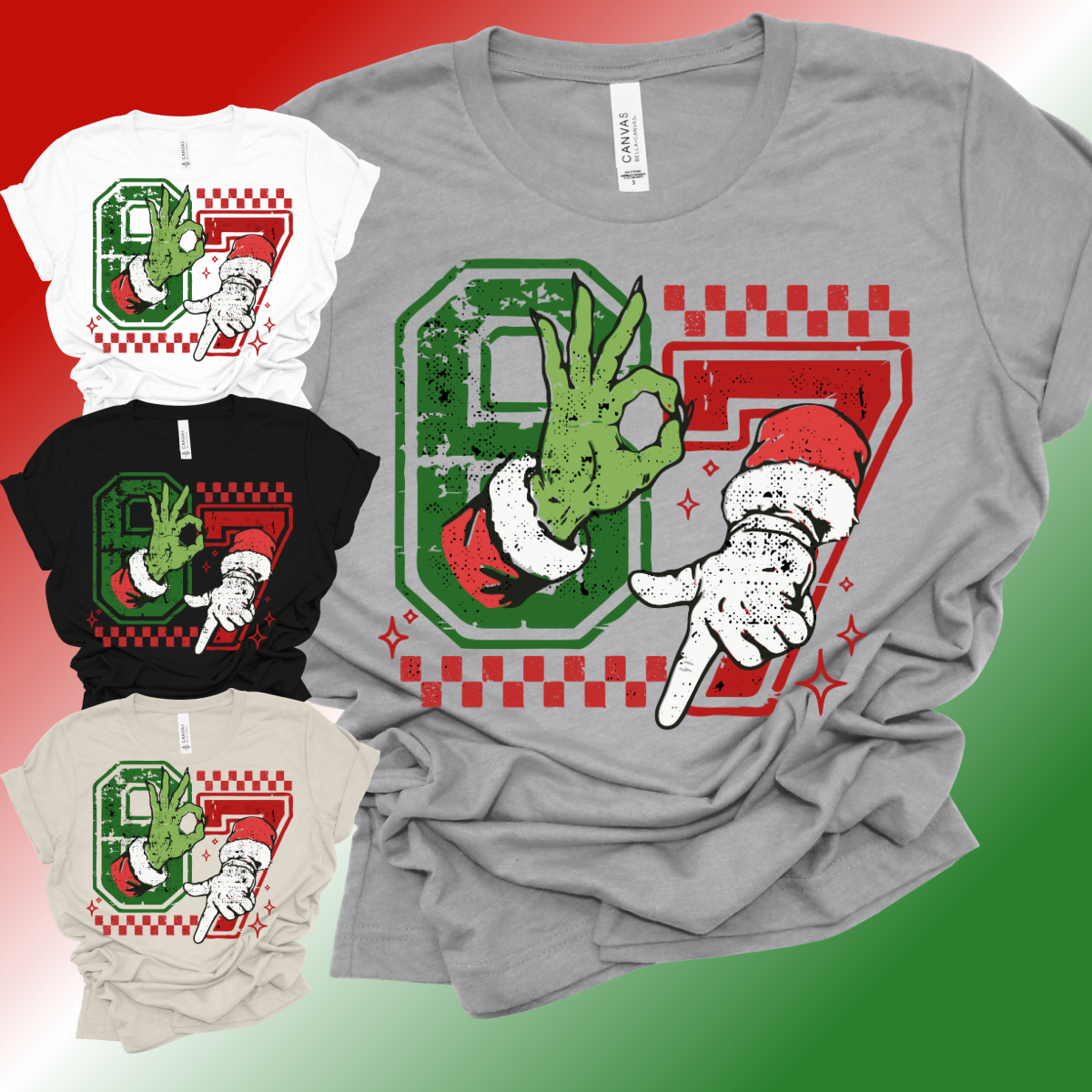 6 7 Christmas - Bella Canvas Tee (Adult)