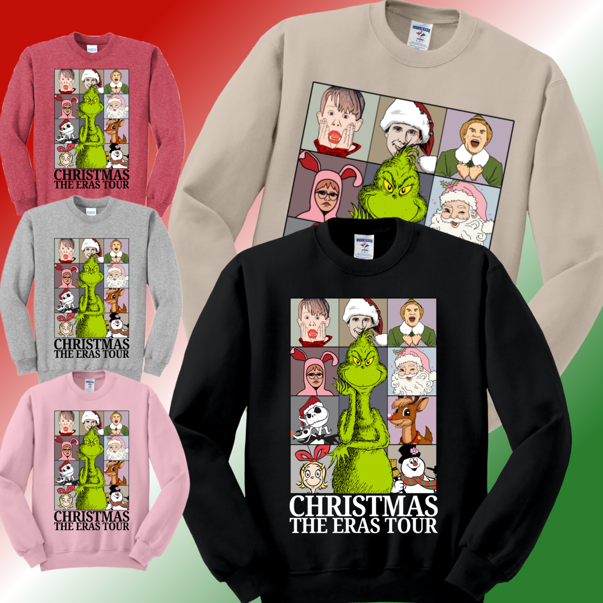 Christmas The Eras Tour Basic Sweatshirt (Adult)