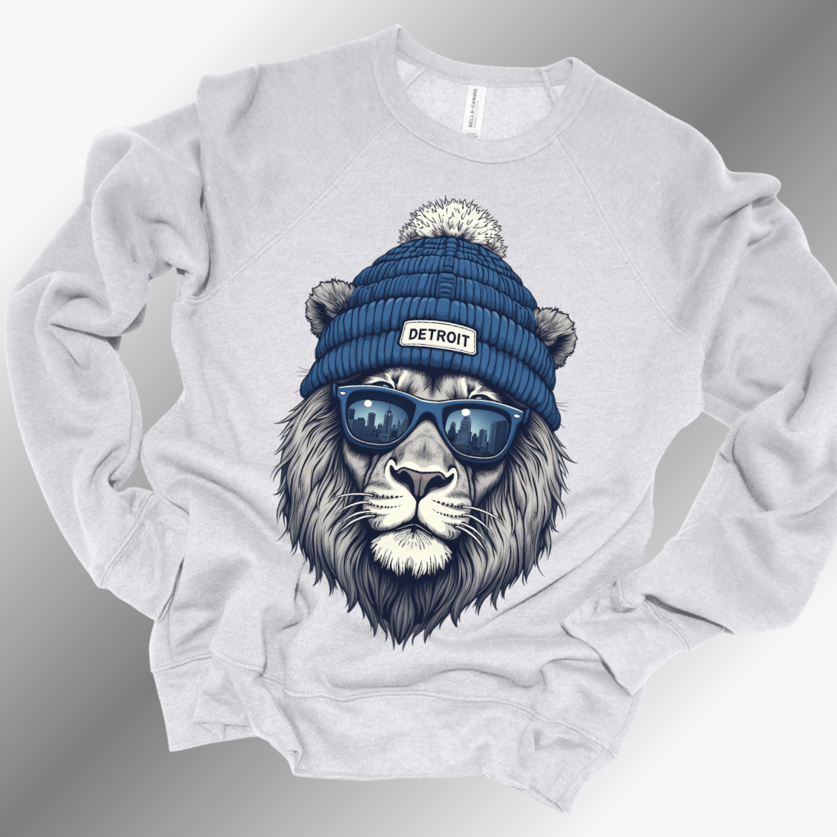 Detroit Football READY TO SHIP - Vintage Lion Premium Crewneck