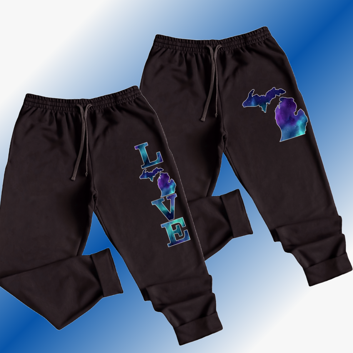 LOVE Michigan Northern Lights - Basic Joggers (Adult)